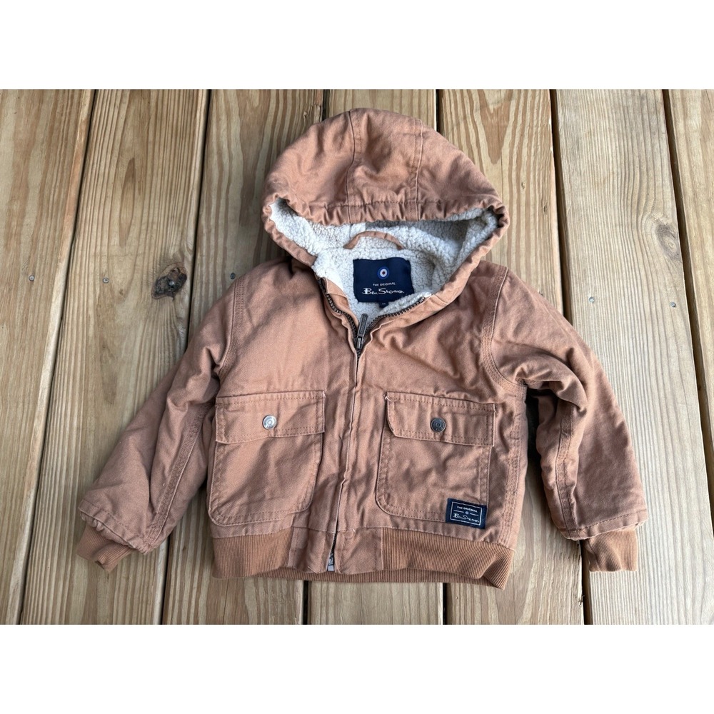 Ben Sherman Canvas Fleece Lined Zip Size 2T Kids Unisex